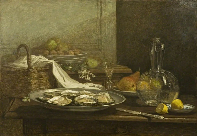 Nature morte aux huîtres - Eugène Boudin