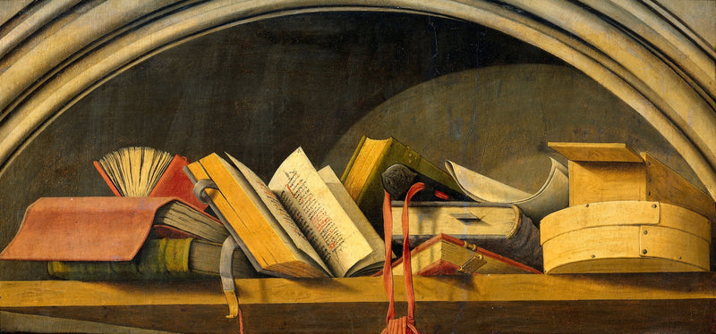 Nature morte aux livres dans une niche - Barthélemy d'Eyck