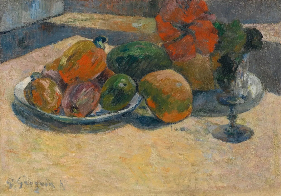Nature morte aux mangues et à la fleur d'hibiscus - Paul Gauguin