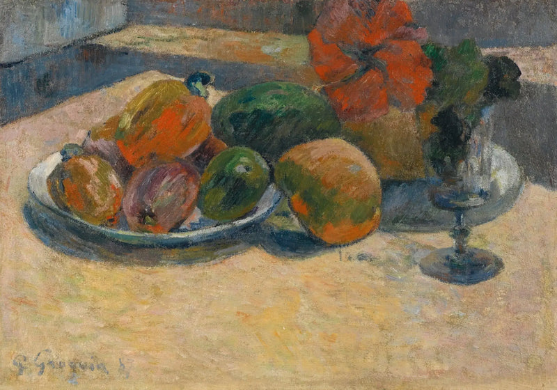 Nature morte aux mangues et à la fleur d'hibiscus - Paul Gauguin