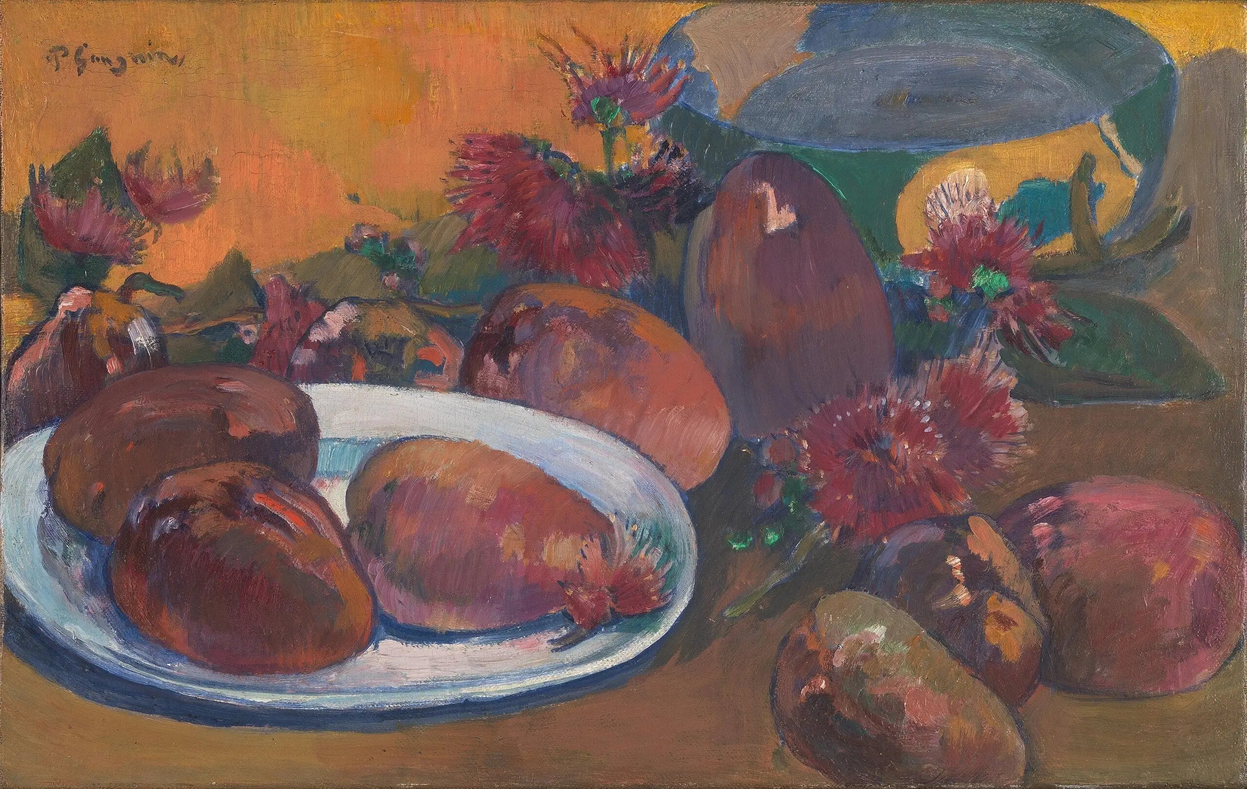 Reproduction du tableau « Nature morte aux mangues - Paul Gauguin » par Alpha Reproduction en peinture à l’huile
