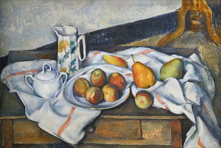 Nature morte aux pêches et aux poires - Paul Cézanne