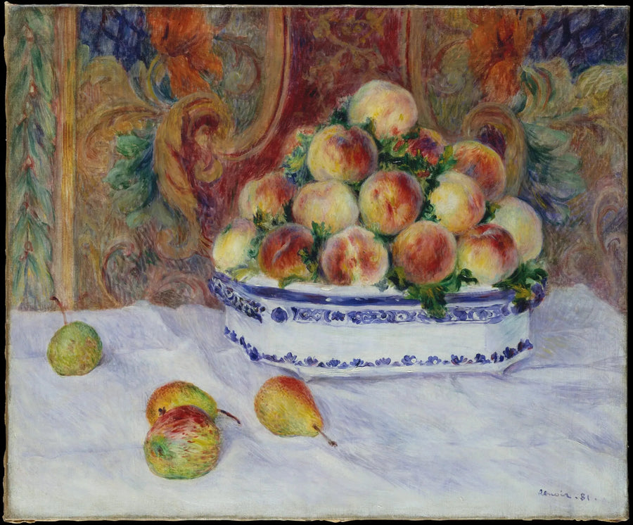 Nature morte aux pêches - Pierre-Auguste Renoir