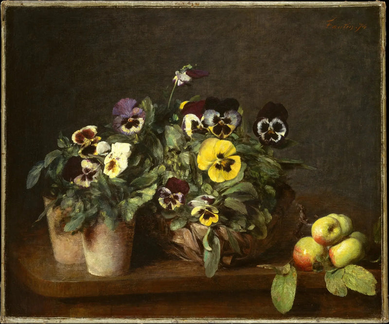 Nature morte aux pensées - Henri Fantin-Latour