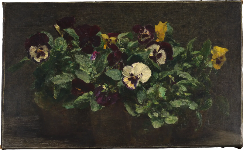 Nature morte aux pensées - Henri Fantin-Latour