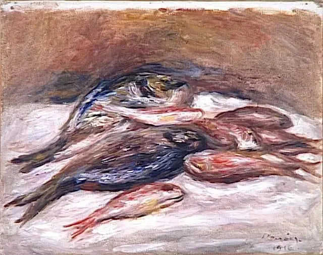 Nature morte aux poissons - Pierre-Auguste Renoir