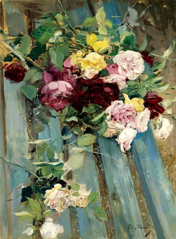 Nature morte aux roses - Giovanni Boldini