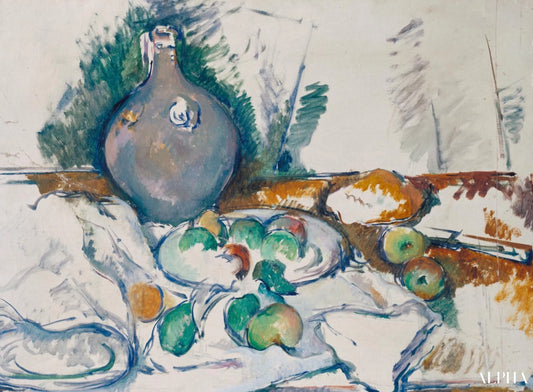 Nature morte avec broc d'eau - Paul Cézanne - Reproductions de tableaux et peintures haut de gamme