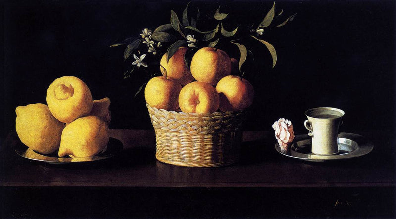 Nature morte avec citrons, oranges et roses - Francisco de Zurbarán