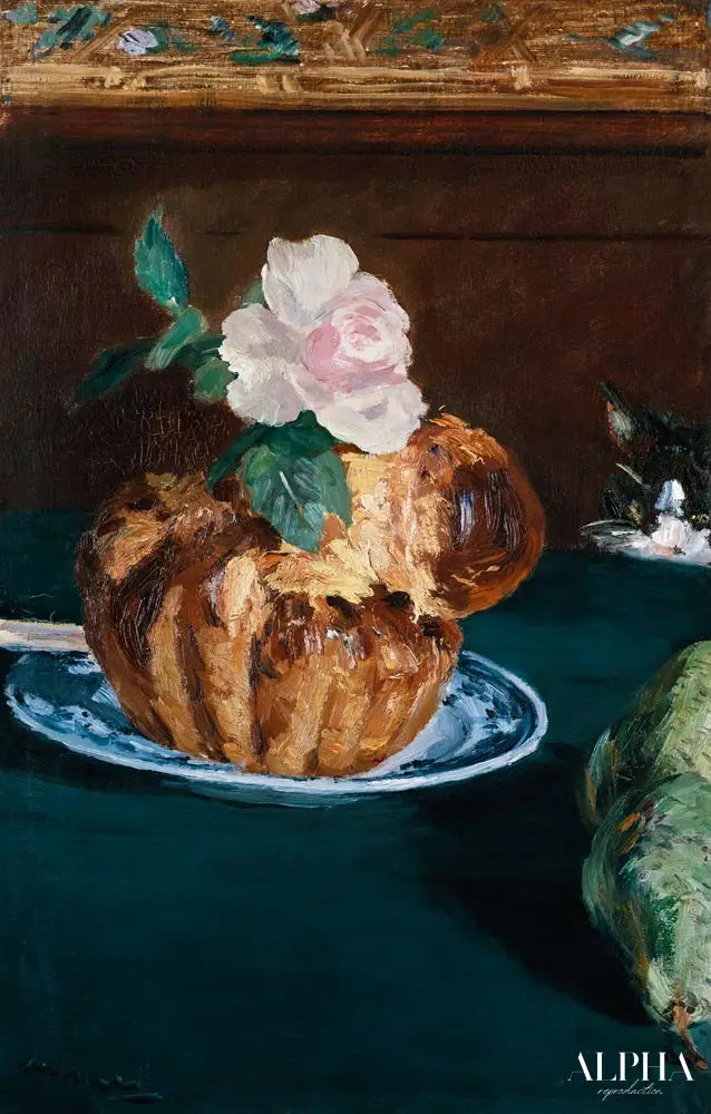 Nature morte avec des brioches - Edouard Manet - Reproductions de tableaux et peintures haut de gamme