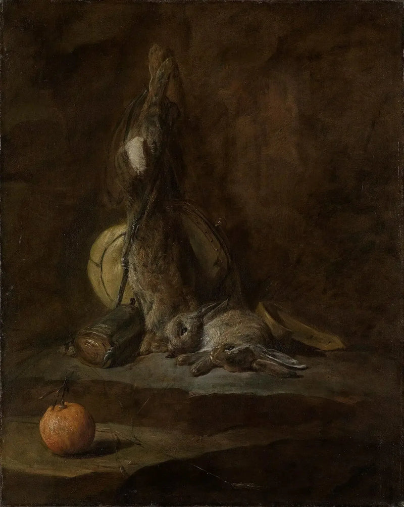 Nature morte avec des lapins morts - Jean Siméon Chardin