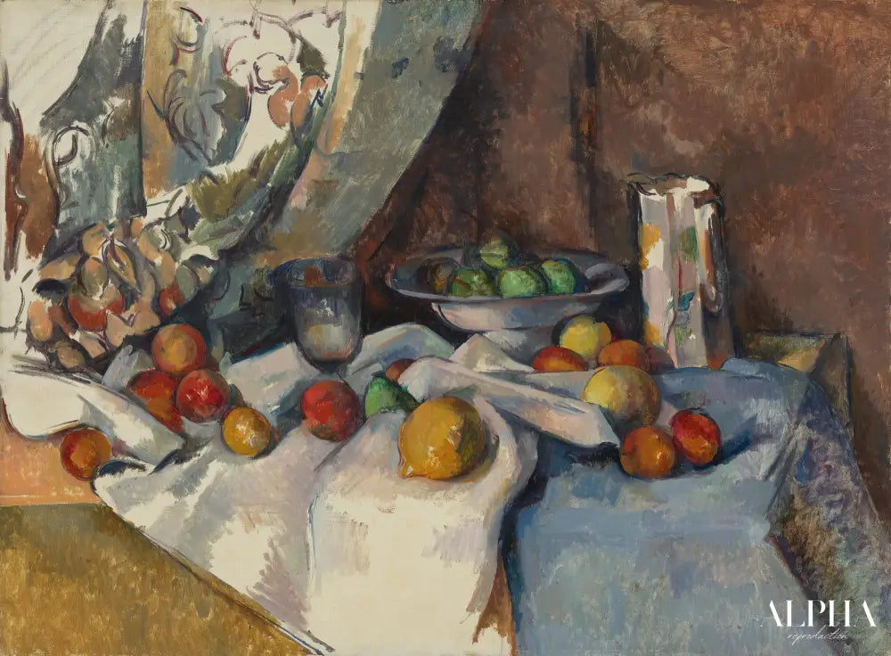 Nature morte avec des pommes - Paul Cézanne - Reproductions de tableaux et peintures haut de gamme