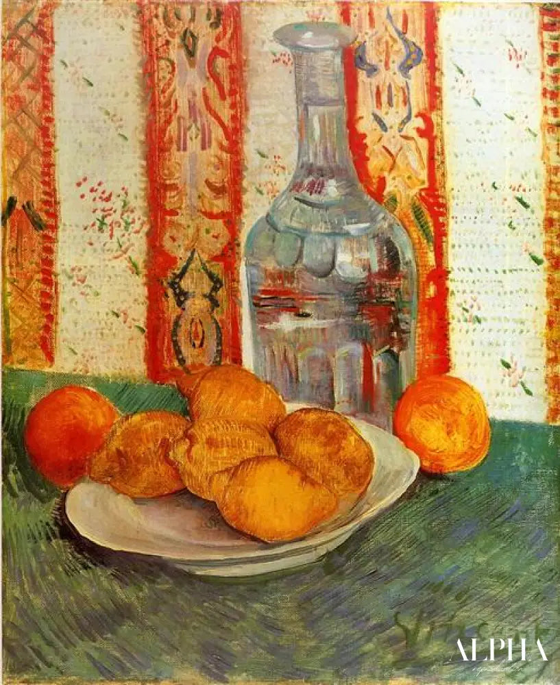 Nature morte avec la bouteille et des citrons - Van Gogh - Reproductions de tableaux et peintures haut de gamme