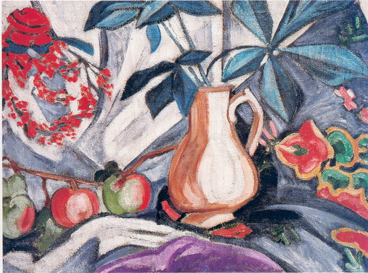 Nature morte avec pichet et pommes - Olga Rozanova image 1 tableau peint à l’huile sur toile