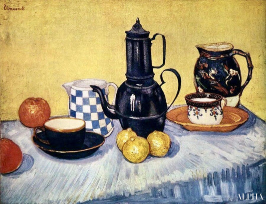 Nature morte avec pot à café - Van Gogh - Reproductions de tableaux et peintures haut de gamme