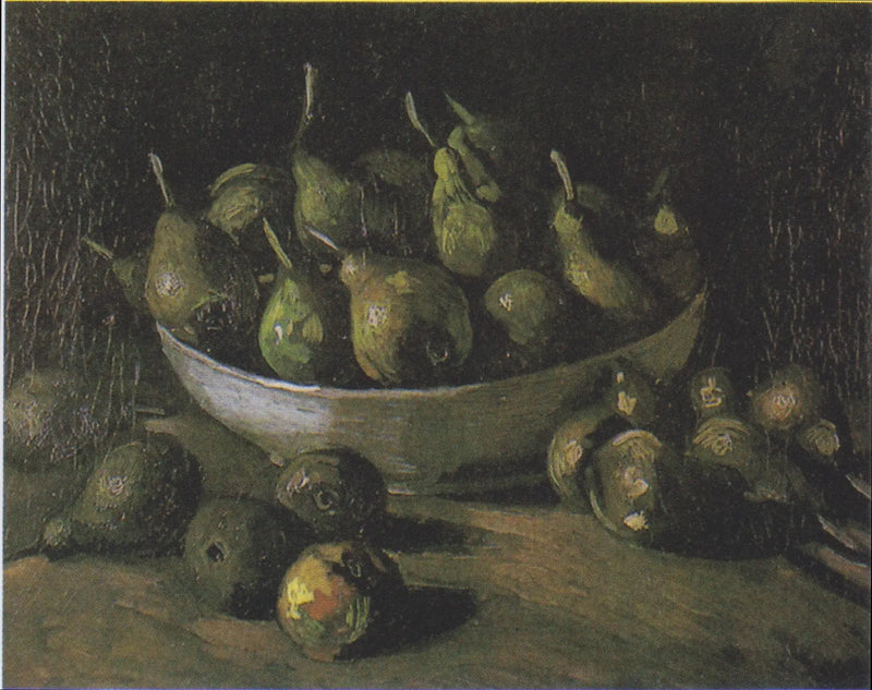 Nature morte avec un bol en pierre et des poires - Vincent van Gogh