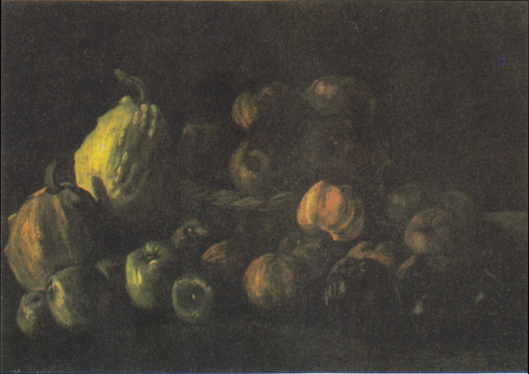 Nature morte avec un panier de pommes et deux citrouilles - Vincent van Gogh