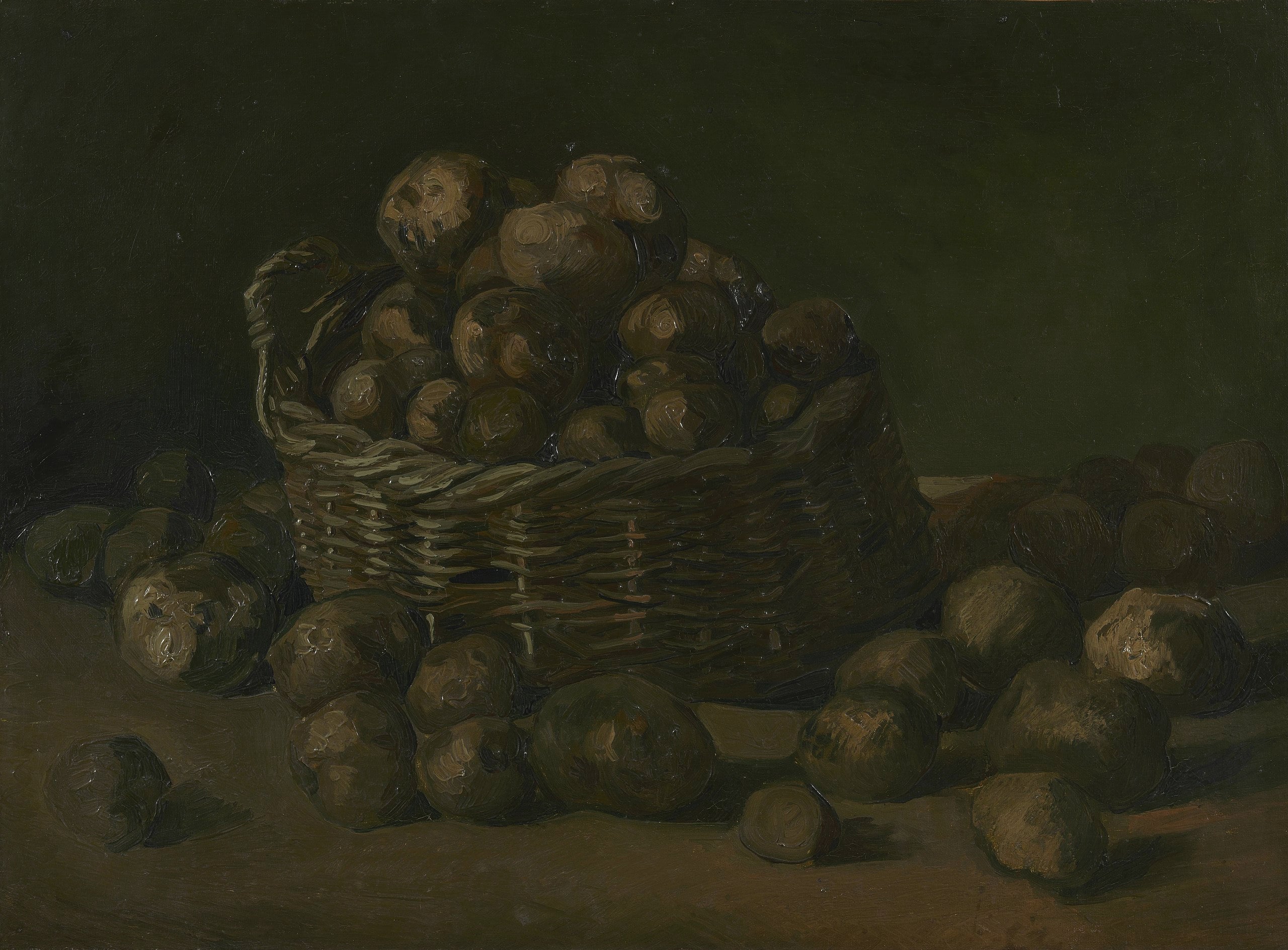 Nature morte avec un panier de pommes de terre - Vincent van Gogh