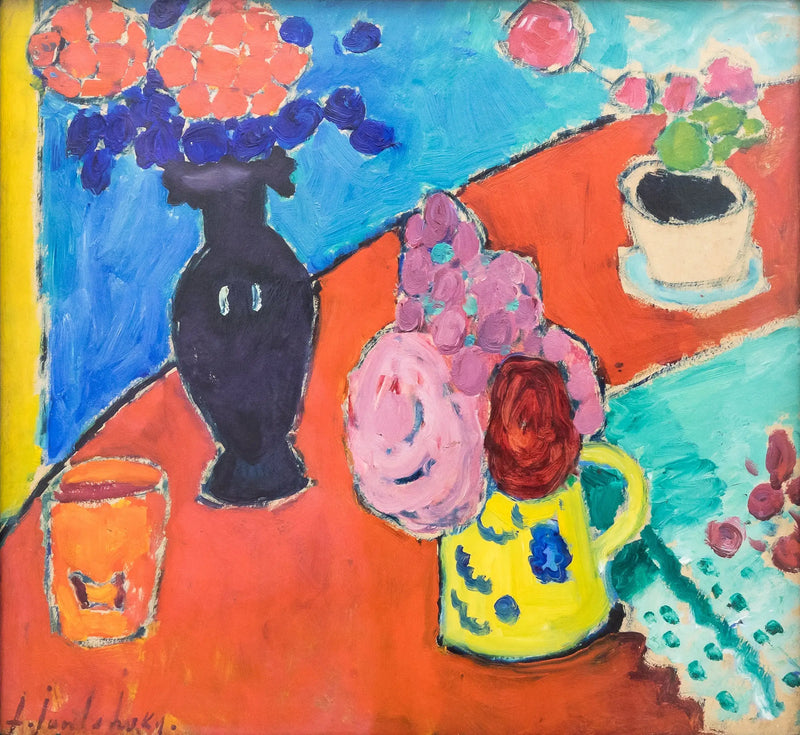 Nature morte avec vase et cruche - Alexej von Jawlensky