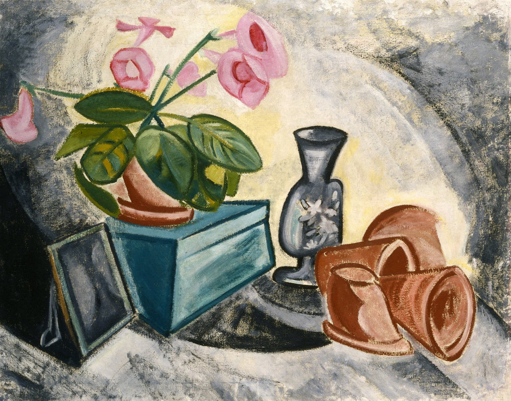 Nature morte. Gloxinias - Olga Rozanova image 1 reproduction réalisée par Alpha Reproduction