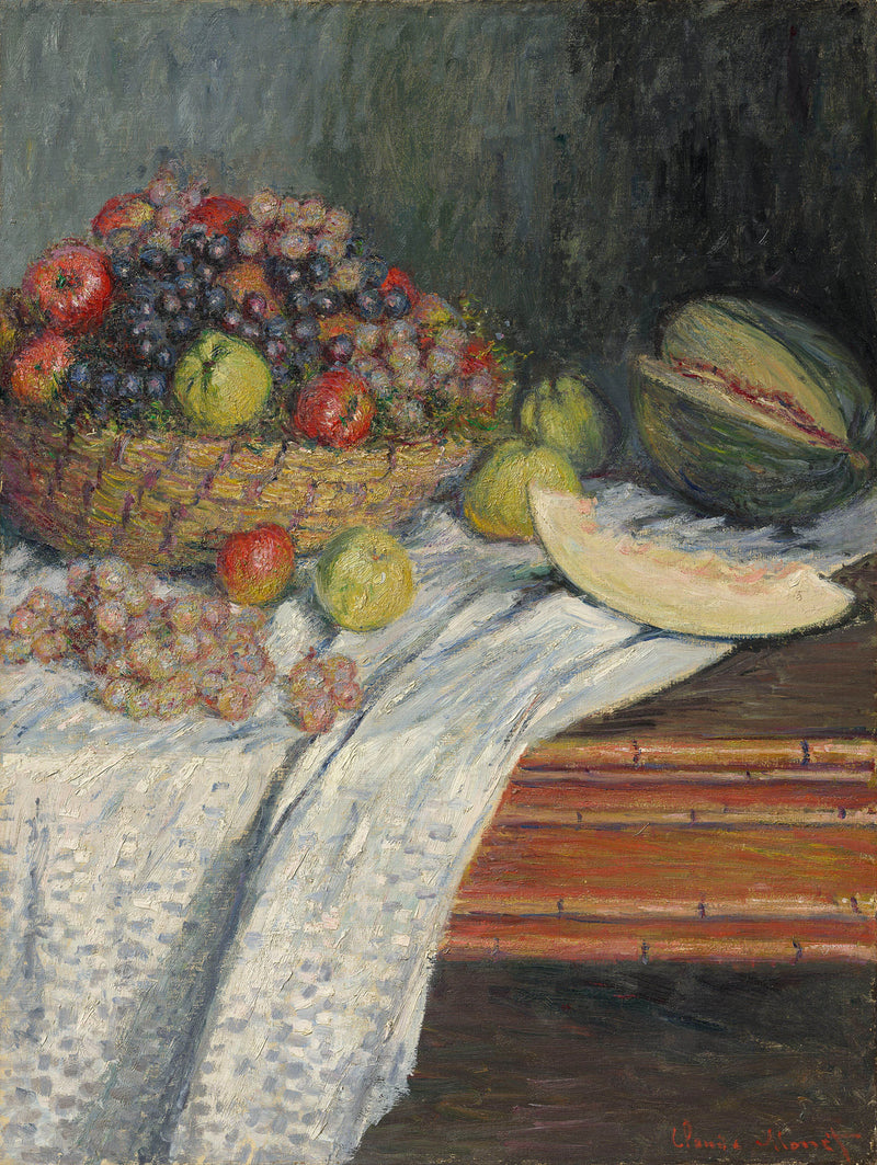 Nature morte au melon d’Espagne W544 – Claude Monet