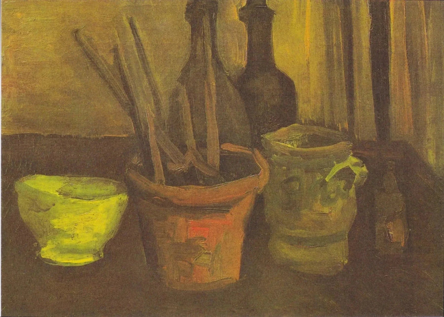 Nature morte aux pinceaux dans un pot, F60 – Van Gogh