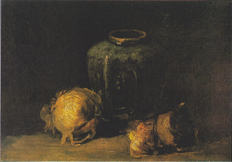 Nature morte au pot de gingembre et aux oignons, F104a – Van Gogh