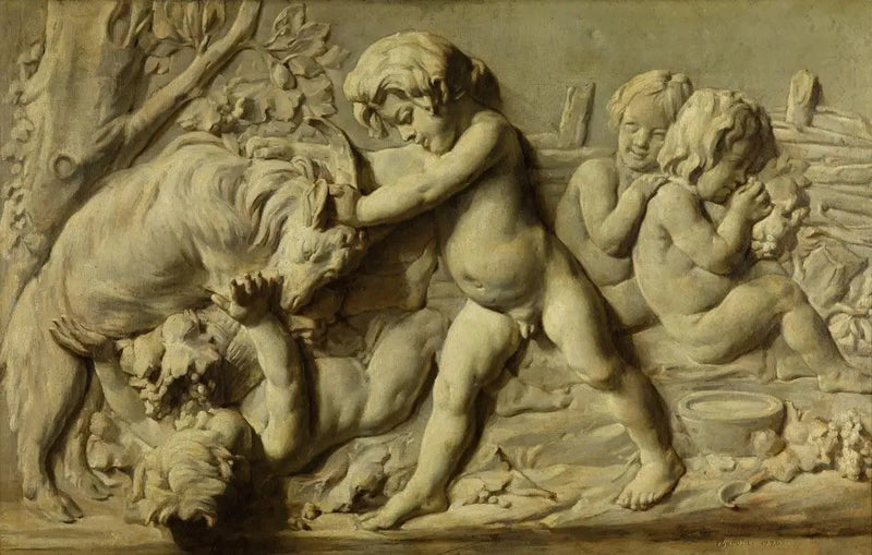 Nature morte représentant le bas-relief Automne de Bouchardon - Jean Siméon Chardin