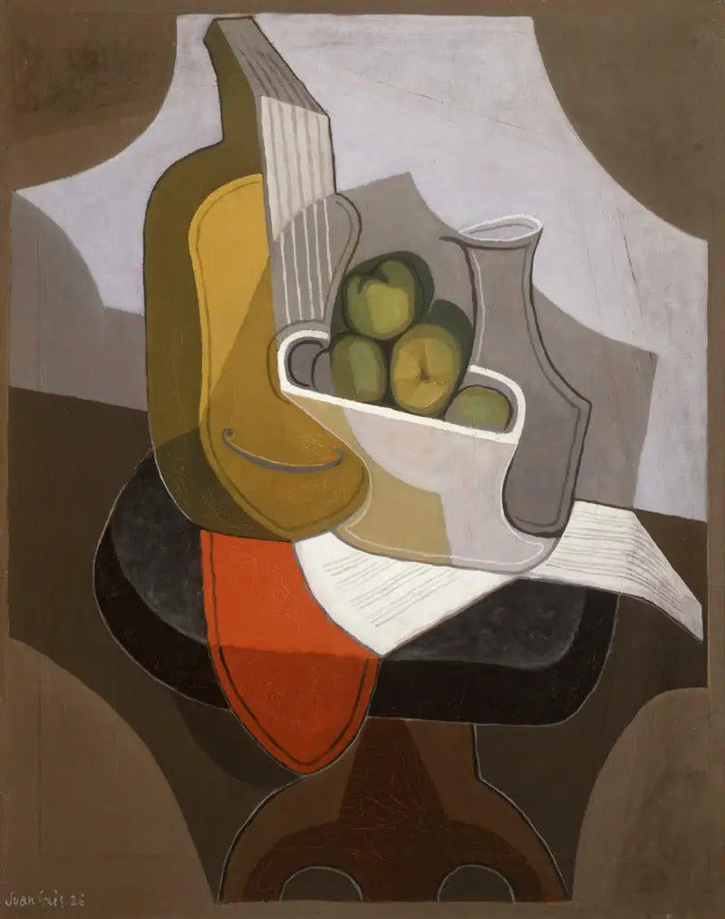 Nature morte: table avec nappe rouge - Juan Gris - Alpha Reproduction