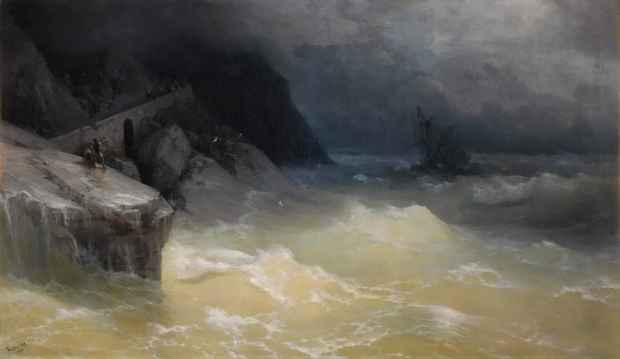 Naufrage au large de la côte de la mer Noire - Ivan Aïvazovski