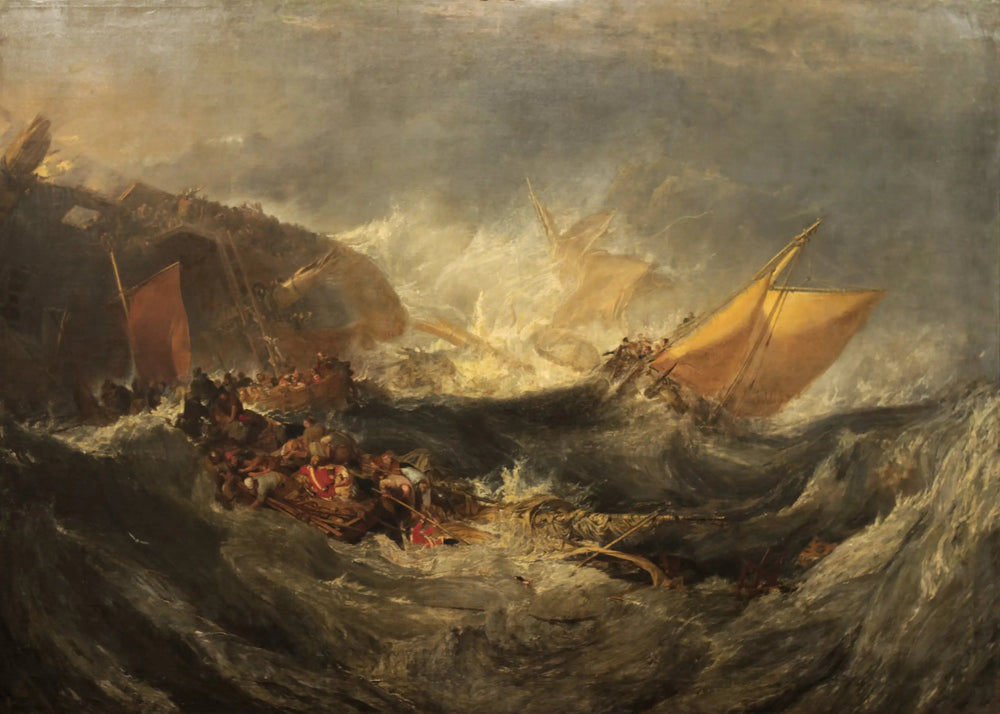 Naufrage d'un cargo - J. M. W. Turner image 1 tableau peint à l’huile sur toile