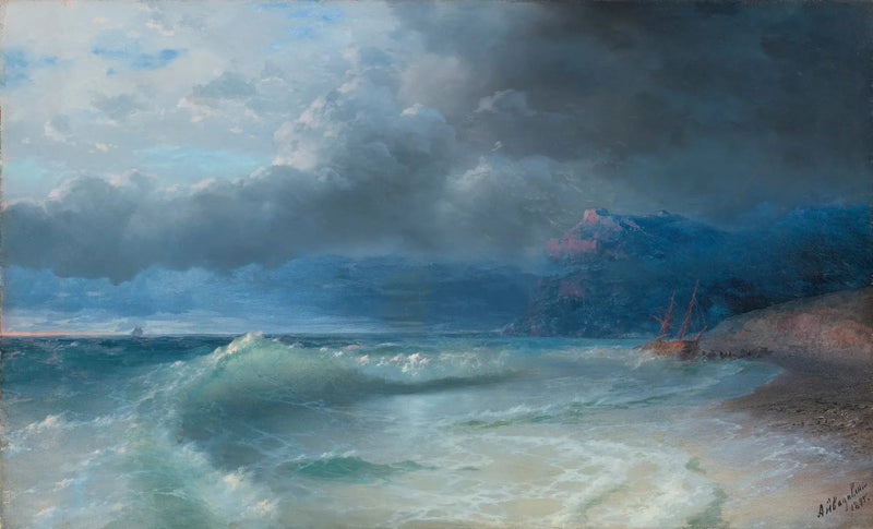 Naufrage par un matin orageux - Ivan Aïvazovski