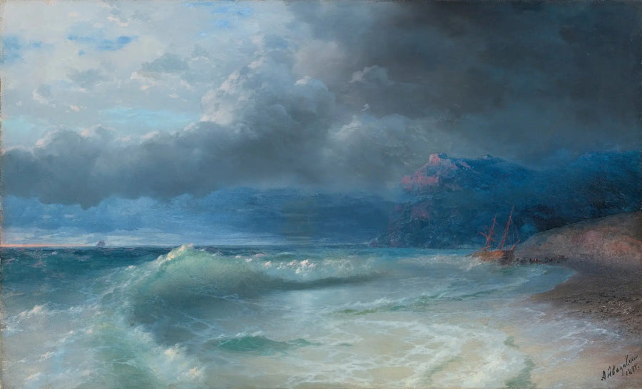 Naufrage par un matin orageux - Ivan Aïvazovski