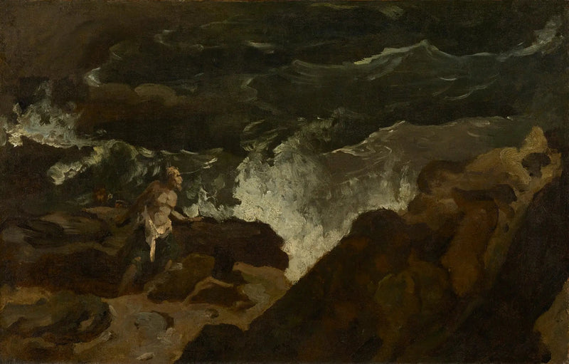 Naufragé sur une plage (La Tempête) - Théodore Géricault