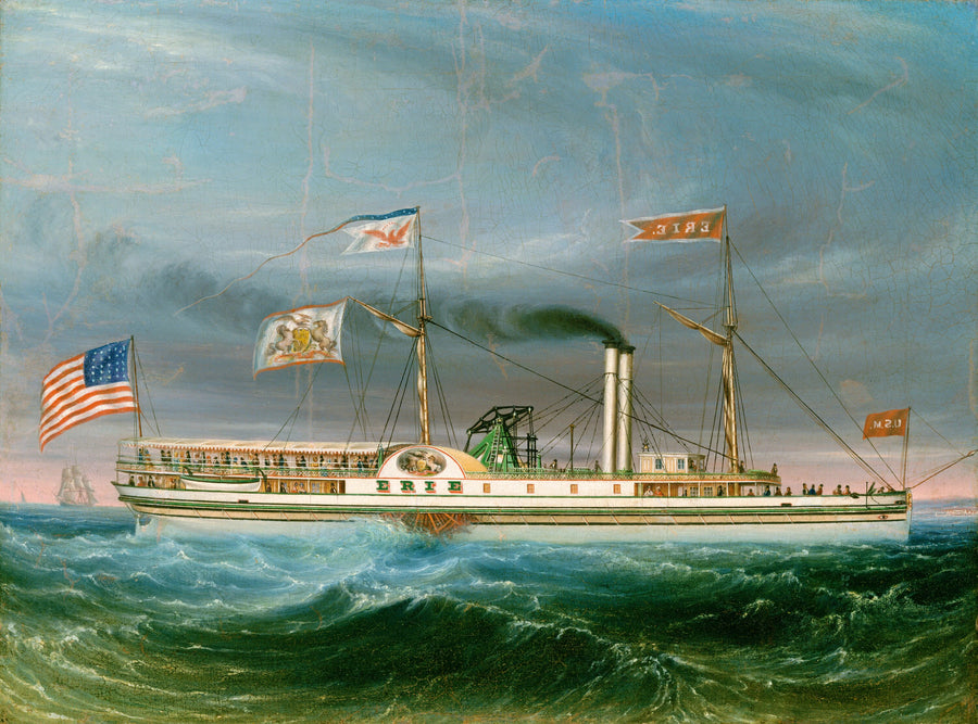 Navire à vapeur "Erie" - American 19th Century