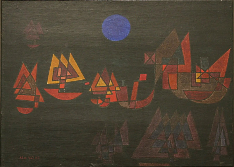Navires dans le noir - Paul Klee