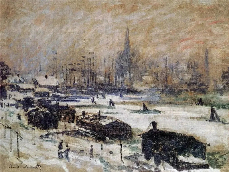 Neige à Amsterdam W301 – Claude Monet