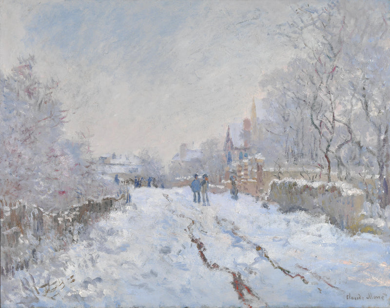 Rue sous la neige à Argenteuil W352 – Claude Monet