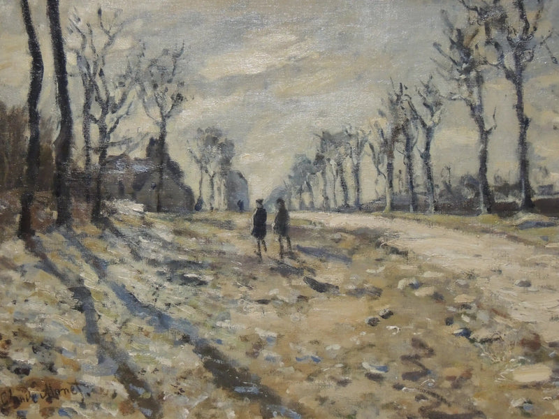 Neige au soleil couchant - Claude Monet