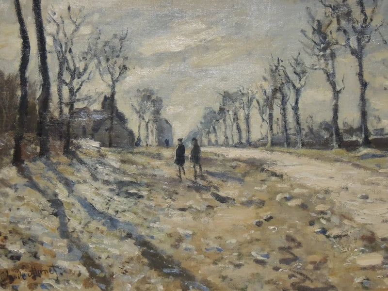 Neige au soleil couchant - Claude Monet
