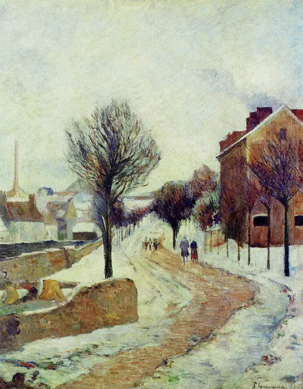 Neige en banlieue - Paul Gauguin