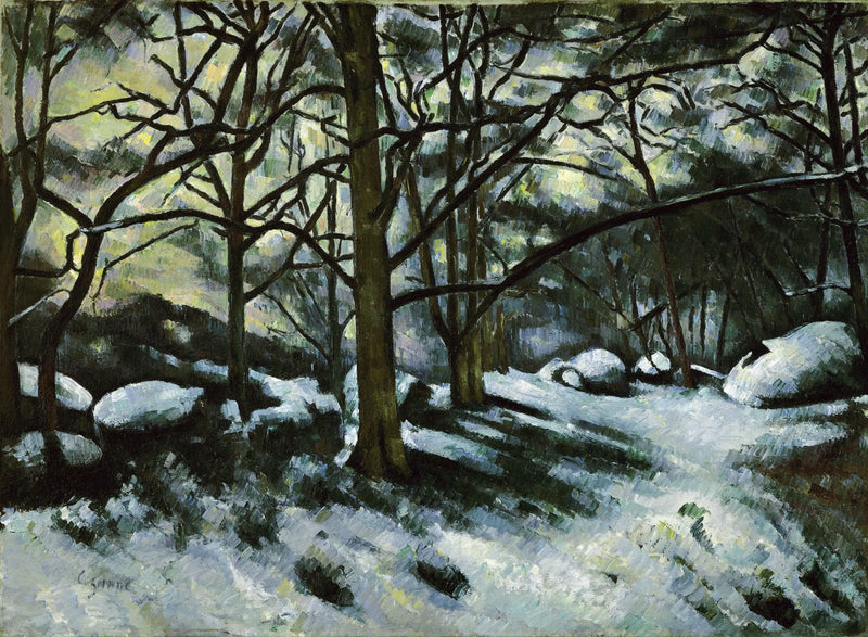 Neige fondante à Fontainebleau - Paul Cézanne