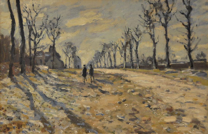 Neige au soleil couchant W145 – Claude Monet