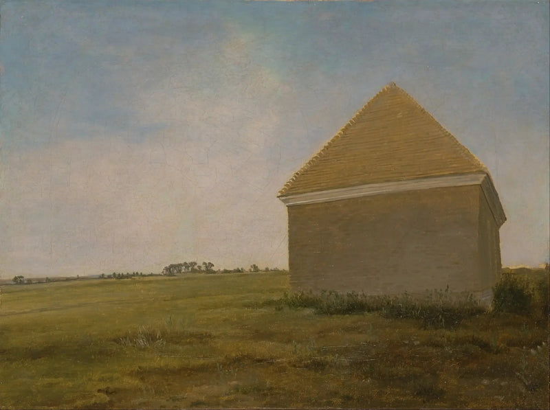 Newmarket Heath, avec les écuries du roi à l'arrivée du Beacon Course - George Stubbs