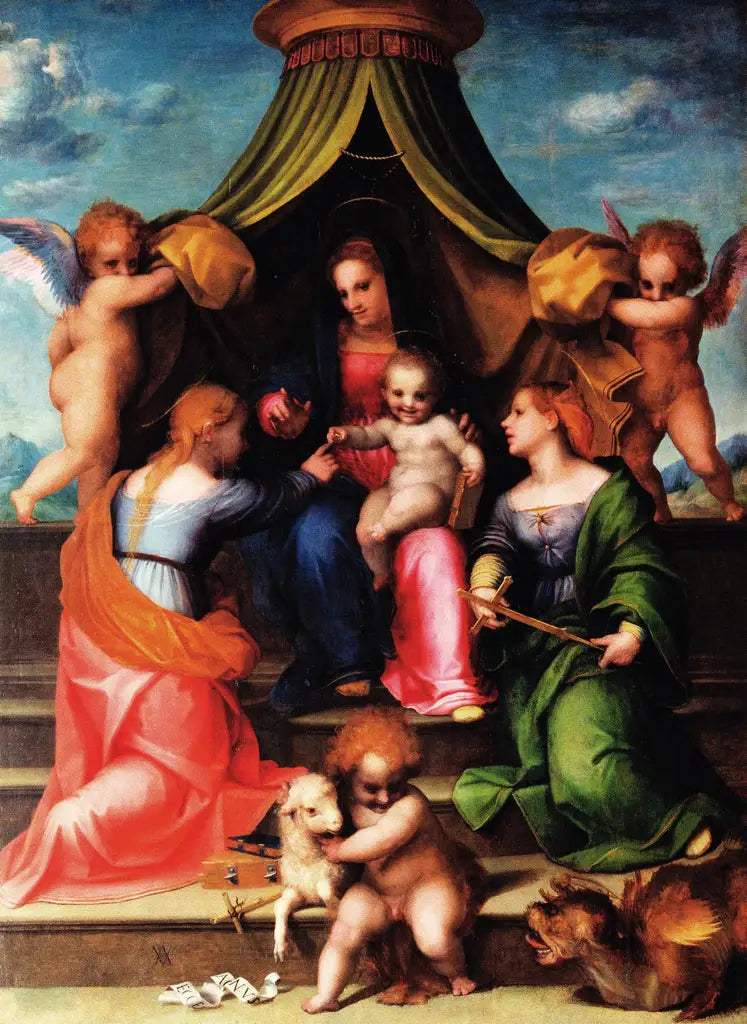 Noces mystiques de sainte Catherine d’Alexandrie - Andrea del Sarto - Alpha Reproduction