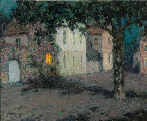Nocturne au clair de lune à Cherbourg - Henri Le Sidaner