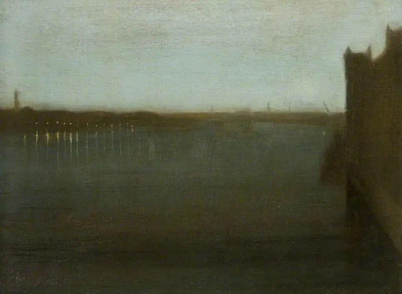 Nocturne : Gris et Or, Pont de Westminster - James Abbott McNeill Whistler