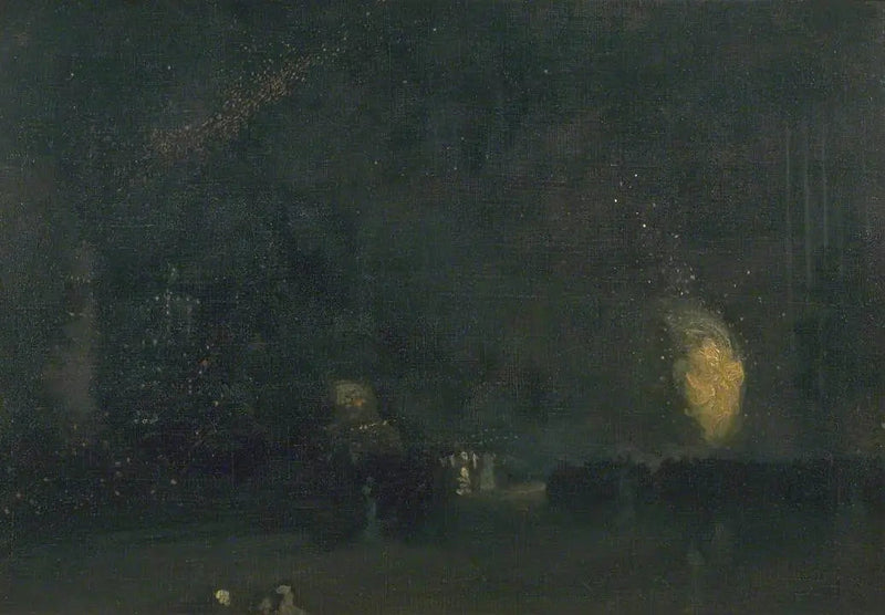Nocturne : Noir et Or - La Roue de Feu - James Abbott McNeill Whistler