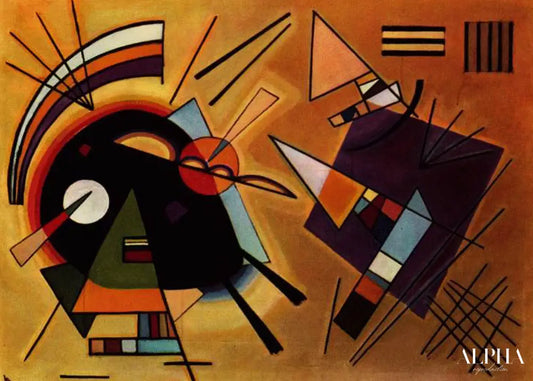 Noir et Violet - Vassily Kandinsky - Reproductions de tableaux et peintures haut de gamme