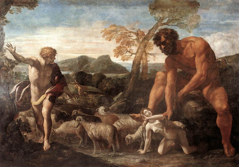 Norandino et Lucina découverts par l'Ogre - Giovanni Lanfranco